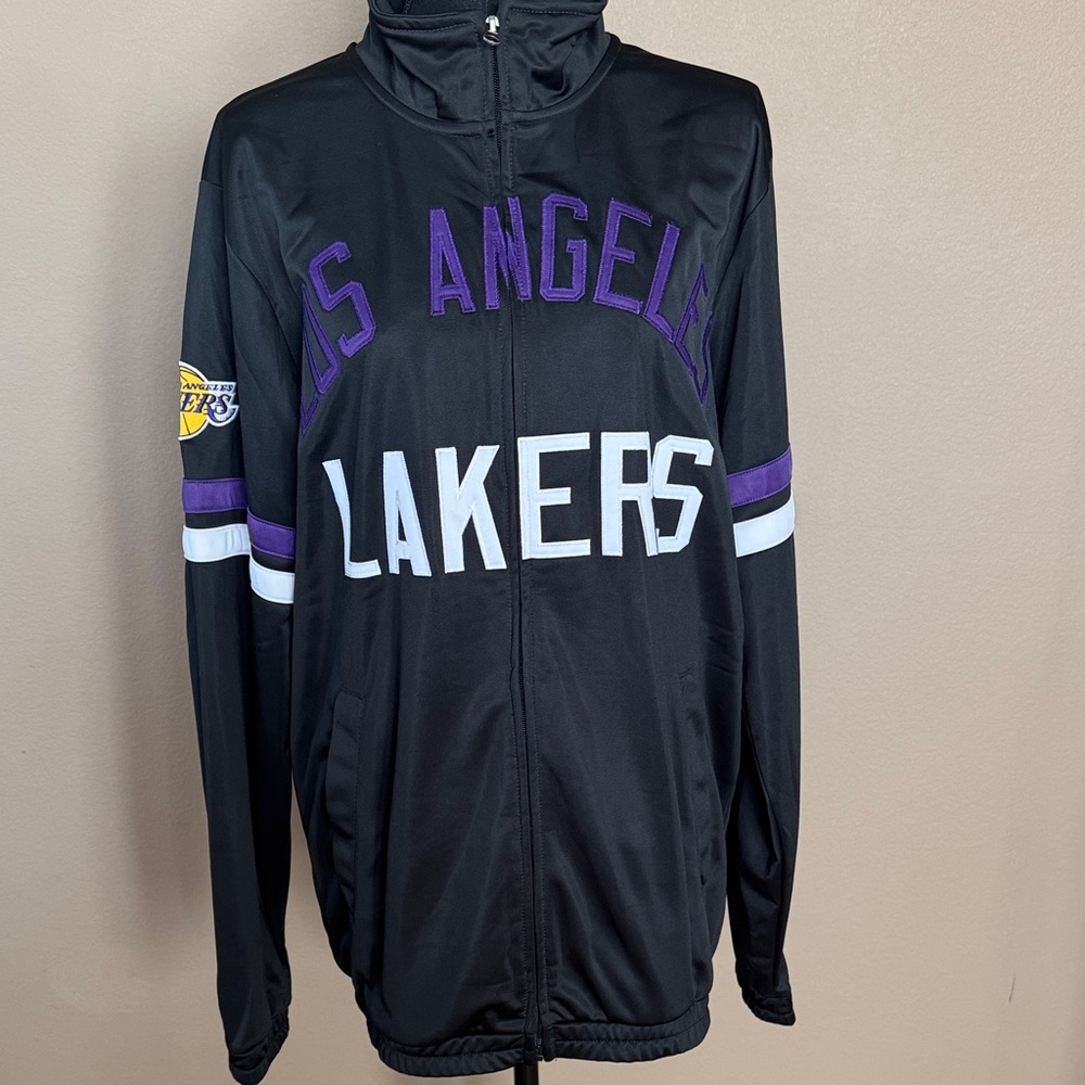 Los Angeles Lakers Black & Purple Lightweight Full-Zip Jacket